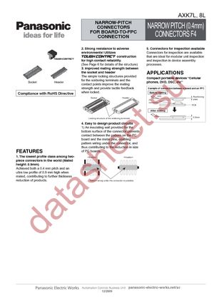 AXK7L12217G datasheet  